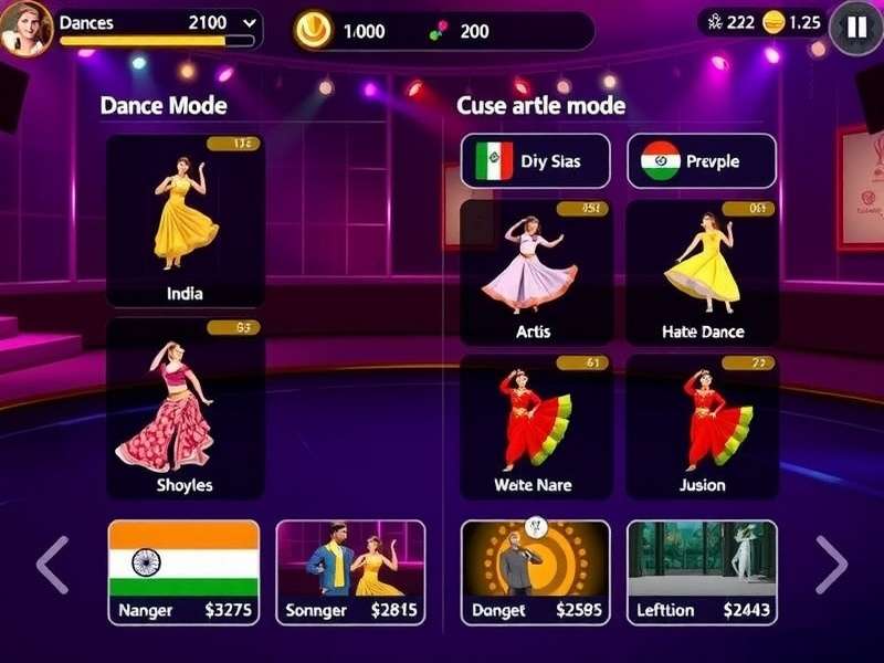 Dil Se Dance Phenom gameplay screenshot showing Indian dance moves